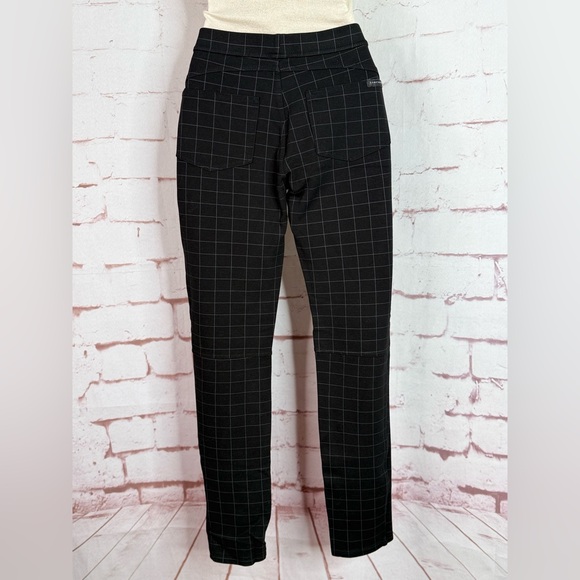 ANTHRO x SANCTUARY 26” Waist Grease Windowpane Pointe Grey Black leggings Small - Picture 6 of 16